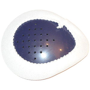Guardian Eye Shields - Blue Plastic Patch w/ White Fabric Cover - Pkg/100