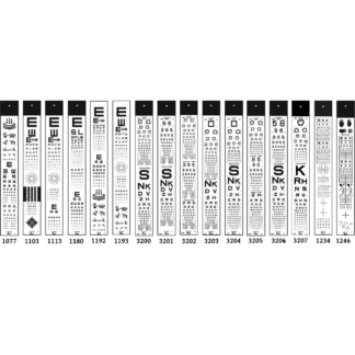 Projector Slides - High Contrast Eye Chart