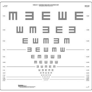 Low Contrast Tumbling "E" Chart