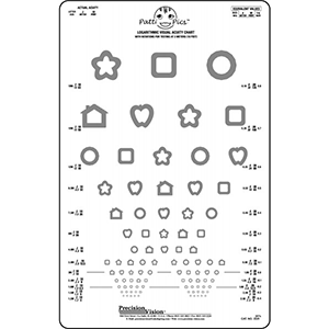 Low Contrast - Precision Vision - 9" x 14" - Patti Pics Eye Chart
